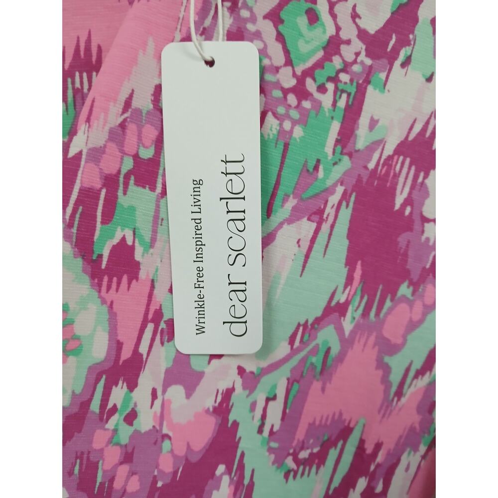 Dear Scarlett Lizzy Tank Top in Pink/Teal - Picture 6 of 7